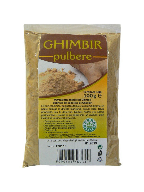 GHIMBIR PULBERE 100gr HERBAVIT