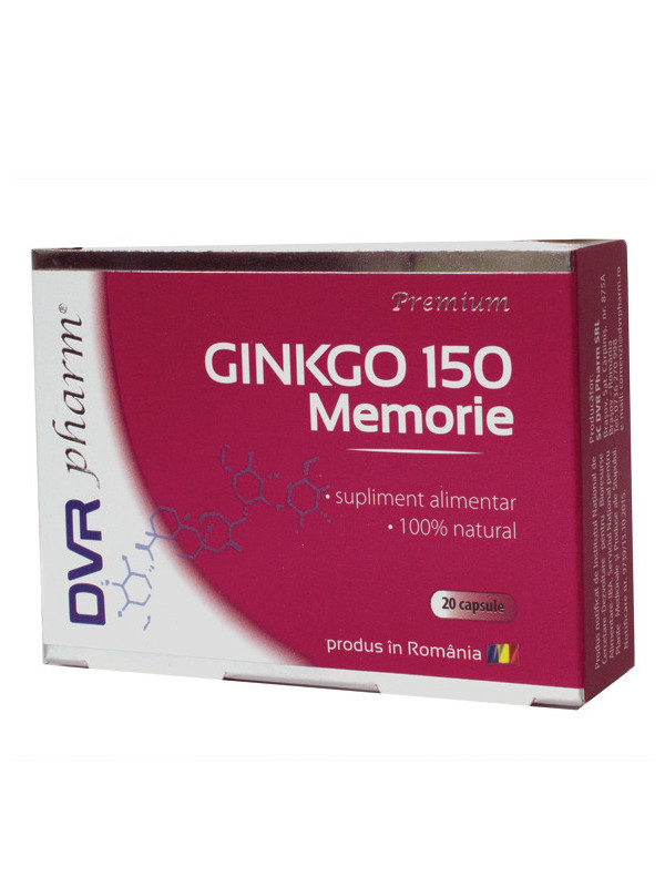 GINKGO 150MG MEMORIE 20CPS