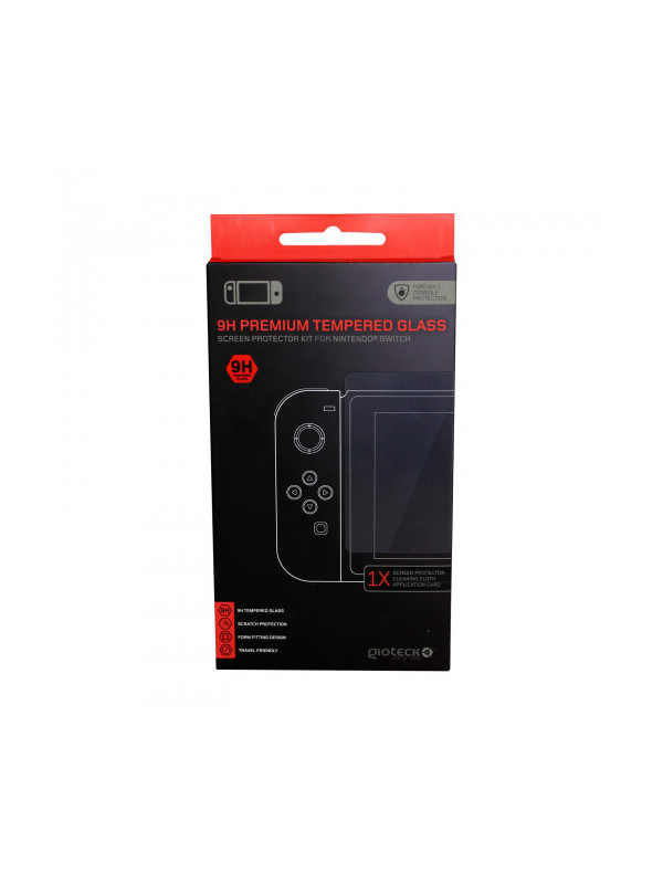 Gioteck - 9H Premium Tempered Glass Screen Protector Kit for Nintendo Switch ENG Nintendo Switch