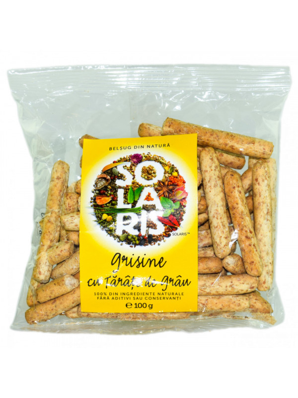 Grisine faina integrala si tarate grau 100gr solaris