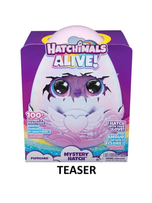 HATCHIMALS ALIVE MISTERY HATCH OU PUFFICORN