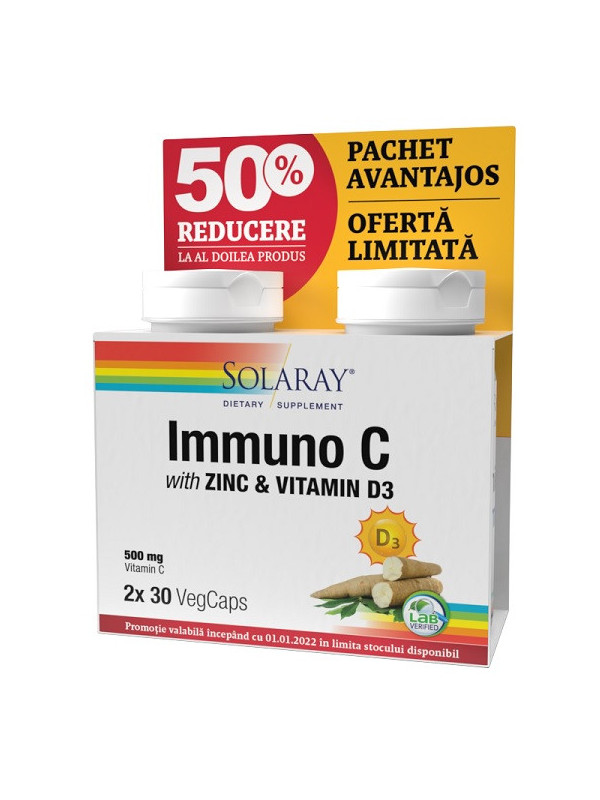 IMMUNO C PLUS ZINC&VIT. D3 30CPS VEGETALE