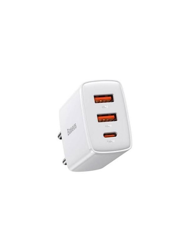 Incarcator Baseus Compact, QC 30W, alb