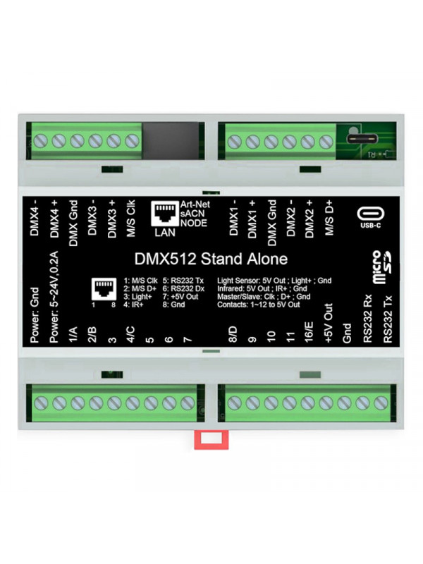Interfata dmx - usb cu conectiune rj45