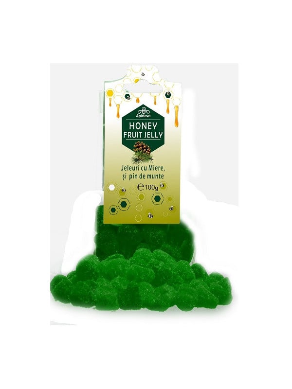JELEURI CU MIERE & PIN DE MUNTE 100g APIDAVA