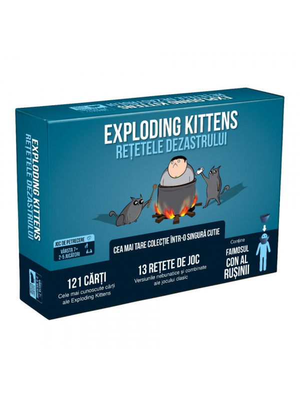 Joc de societate Exploding Kittens: Retetele Dezastrului