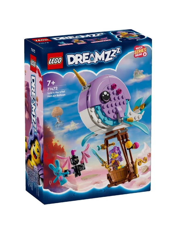 LEGO DREAMZ BALONUL CU AER CALD IN FORMA DE NARVAL AL LUI IZZIE 71472