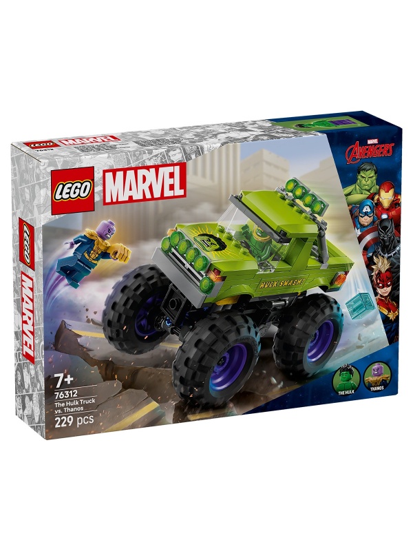 LEGO SUPER HEROES HULK IN VEHICUL DE TEREN CONTRA LUI THANOS 76312