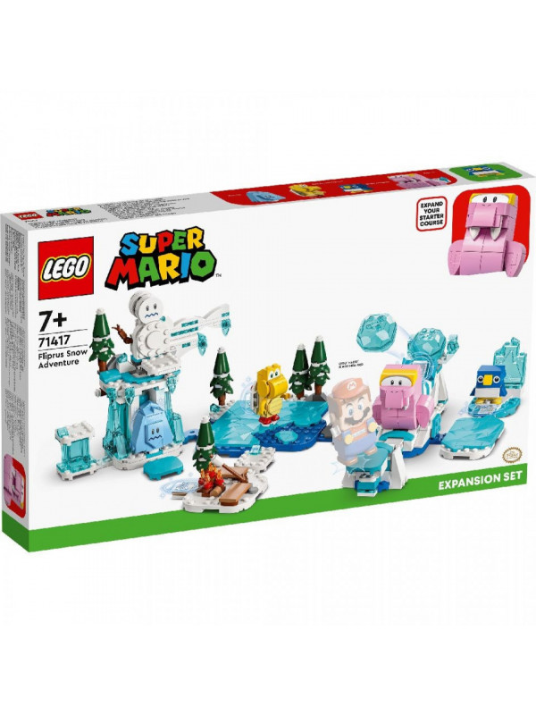 Lego super mario setul de extindere morsel si aventura lui in zapada 71417