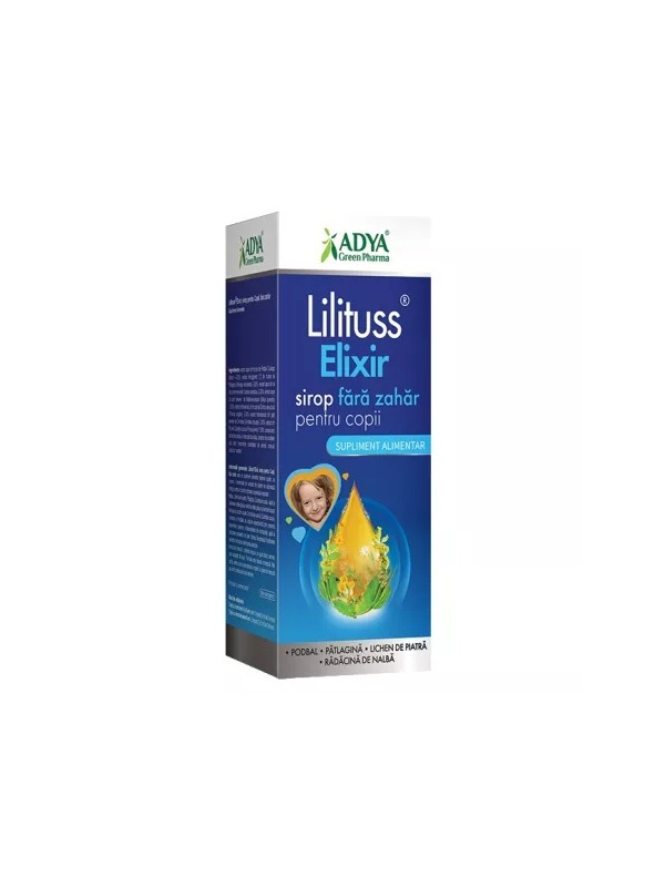 LILITUSS ELIXIR SIROP FARA ZAHAR PENTRU COPII 180ML