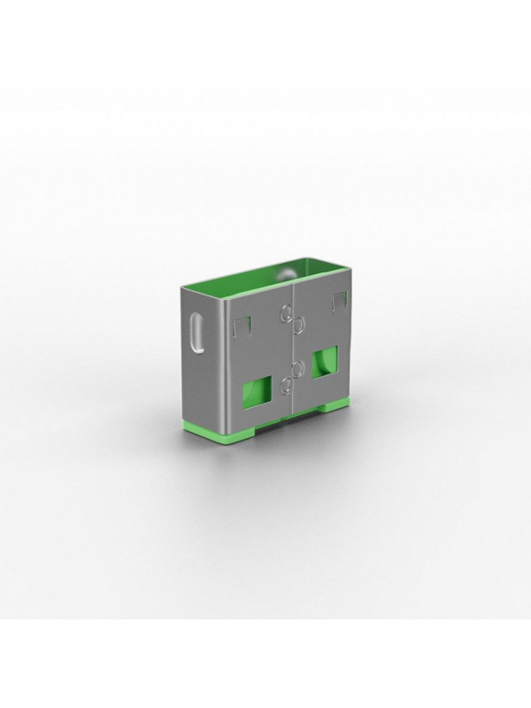 Lindy 10 USB Port Locks GREEN no Key