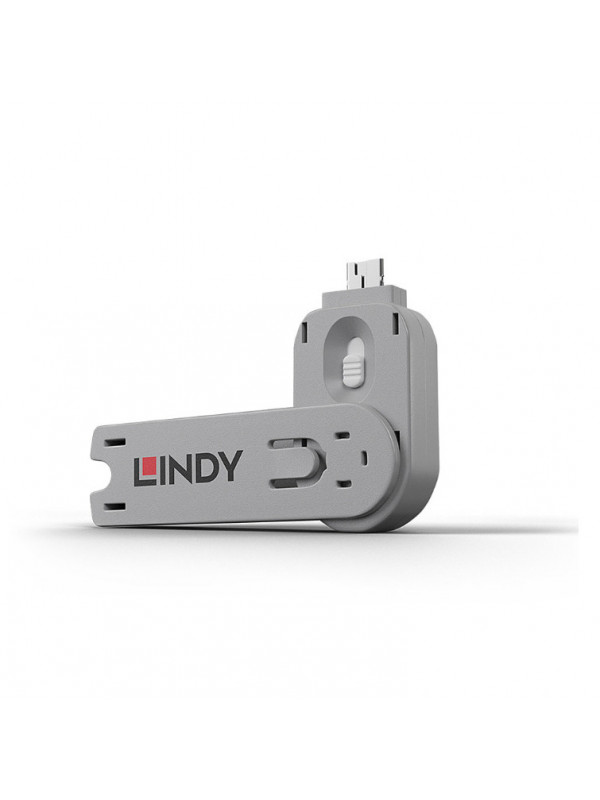 Lindy USB Type A Port Blocker Key, alb