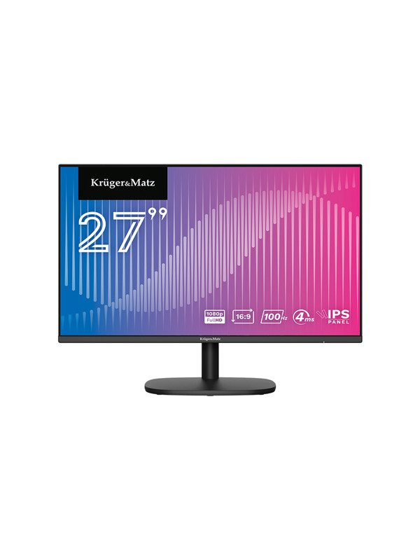 MONITOR IPS E-LED 100HZ 4MS 27 INCH KRUGER&MATZ