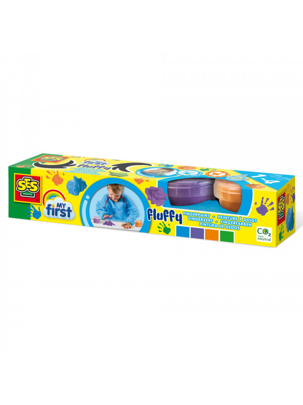 My first - Set acuarele pufoase pentru degete 4 x 120 ml