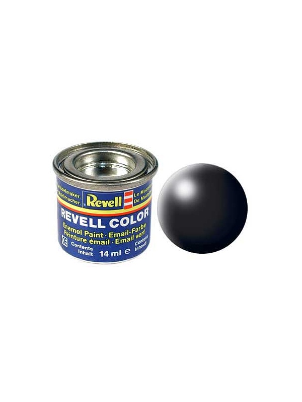 Negru mat matasos RAL 9005, vopsea email 14 ml