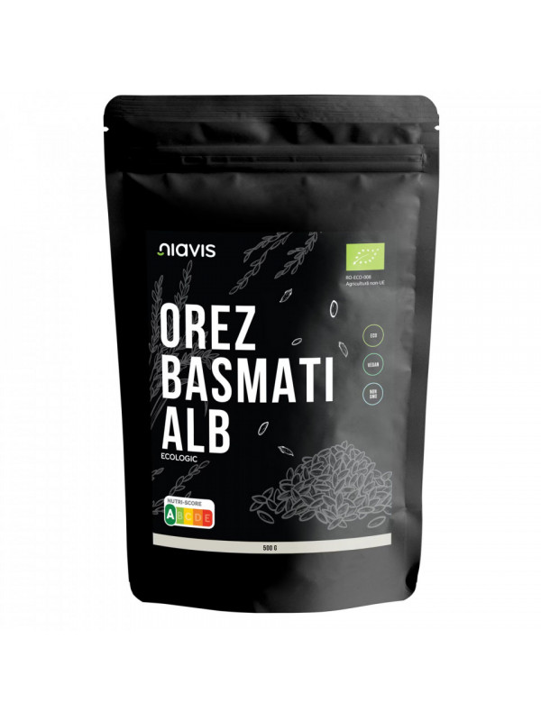 OREZ BASMATI ALB ECOLOGIC/BIO 500G