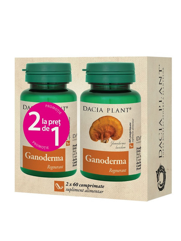 PACHET GANODERMA 60cpr 1+1 (cadou) DACIA PLANT