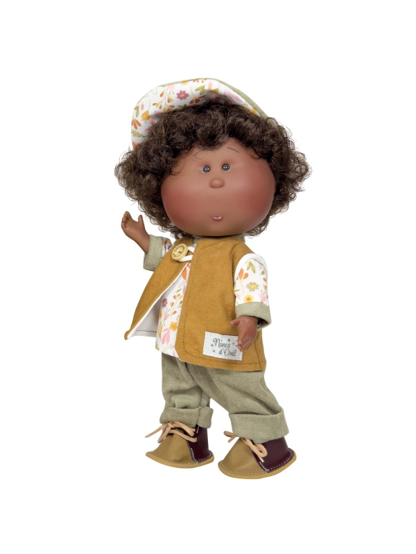 Papusa Nines D'Onil, Colectia Little Mio, Afro, in casuta, 23 cm