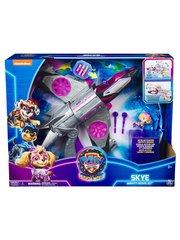 PATRULA CATELUSILOR VEHICUL TRANSFORMATOR SKYE MIGHTY MOVIE JET