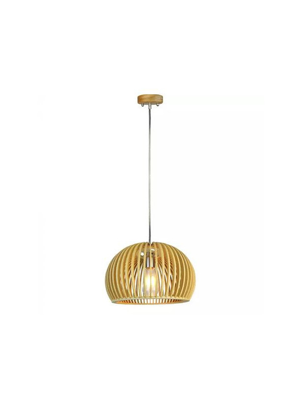Pendul tavan din lemn e27 max 60w d33 x 22cm
