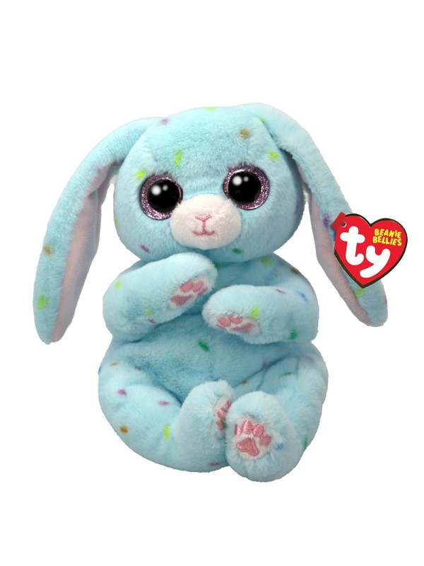 PLUS TY 15CM BEANIE BELLIES SKIPPY IEPURASUL ALBASTRU