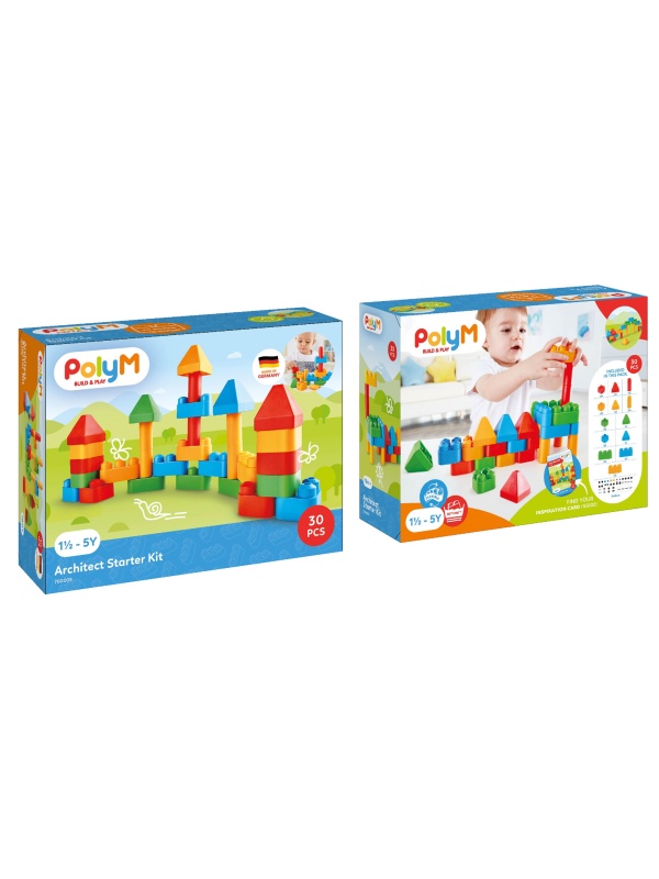 PolyM - Kit de inceput pentru arhitect (30 piese)