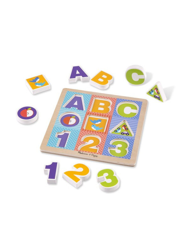 Puzzle cu piese mari pentru belelusi Melissa and Doug