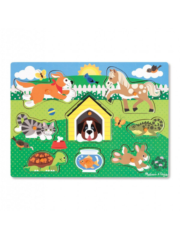 Puzzle din lemn Animalele de companie