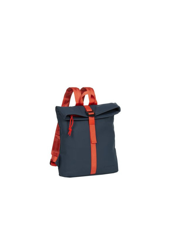 Rucsac new rebels tim-los angeles rolltop mini, dimensiuni 27/8/33 cm, culoare albastru inchis/rosu