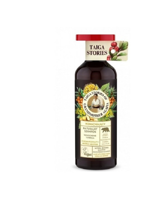 Sampon natural pt.intarirea radacinilor cu ulei de mustar "bunica agafia" 500ml adams vision