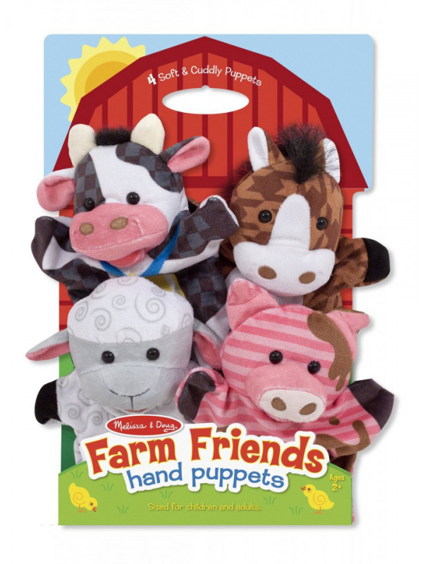 Set 4 papusi de mana Ferma Melissa and Doug