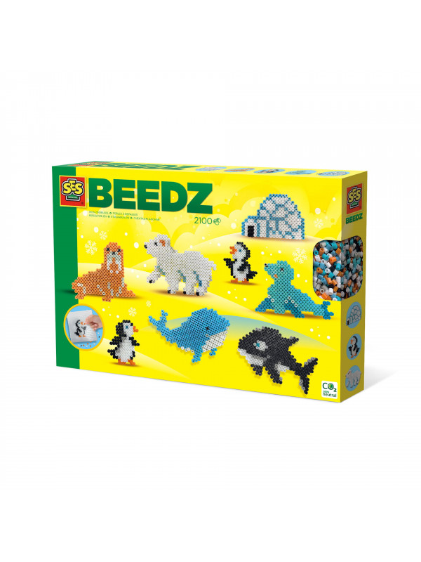 Set copii - Margele de calcat cu Animale polare