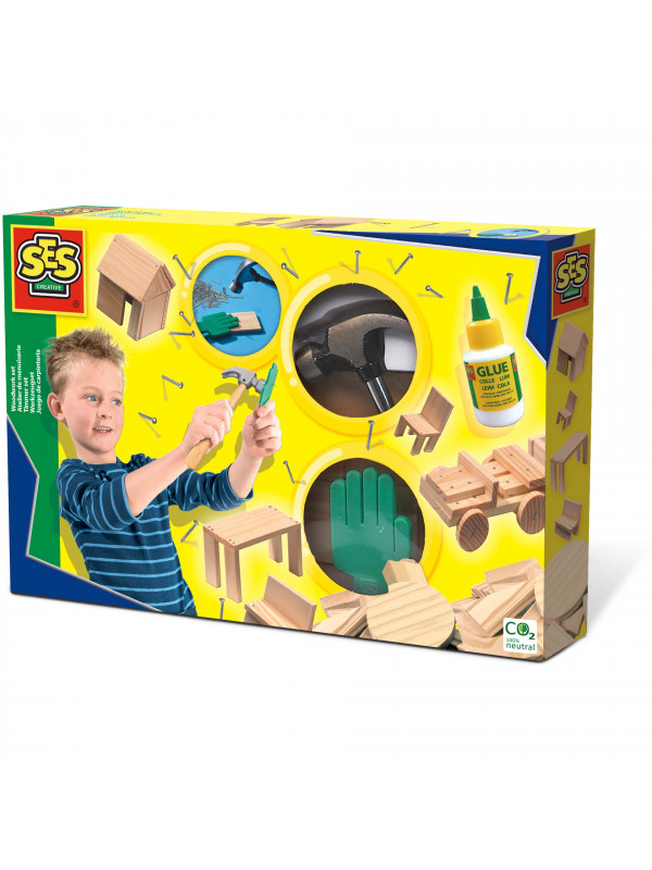 Set creativ - Constructii din lemn