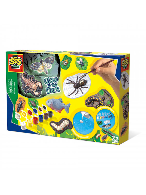 Set de lucru manual pentru copii cu animale fluorescente