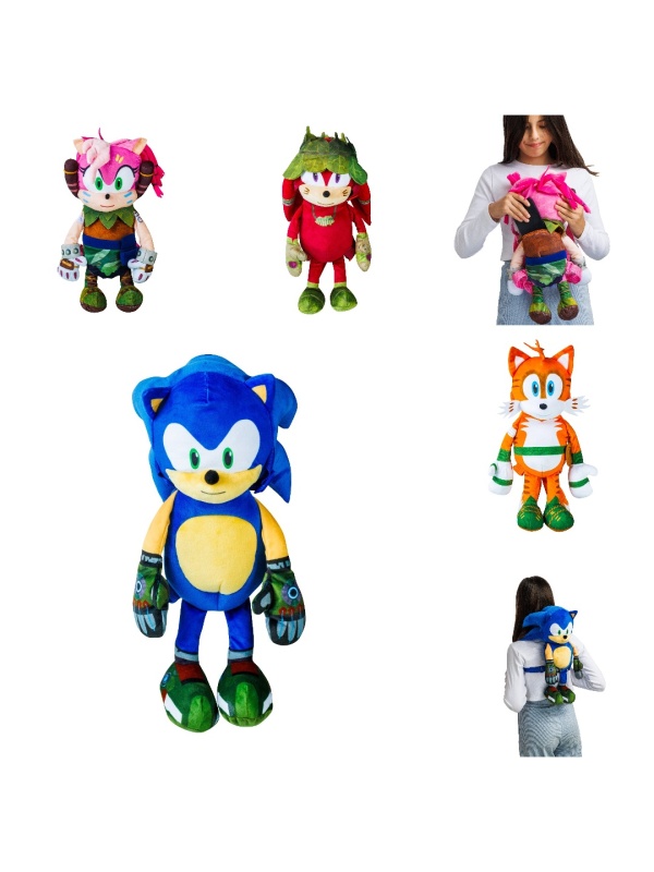 Sonic Prime - Rucsac de plus, diverse modele