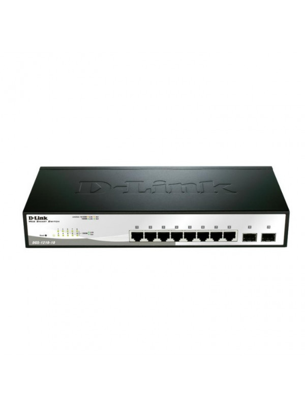 Switch D-Link DGS-1210-10, 8 porturi Gigabit 802.3
