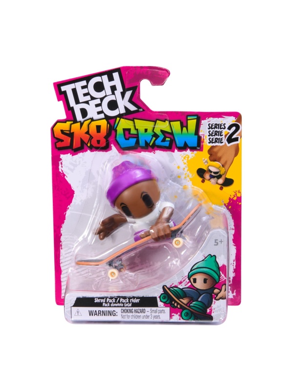TECH DECH SK8 CREW PACHET PLACA SI FIGURINA 9.6CM SAPCA MOV