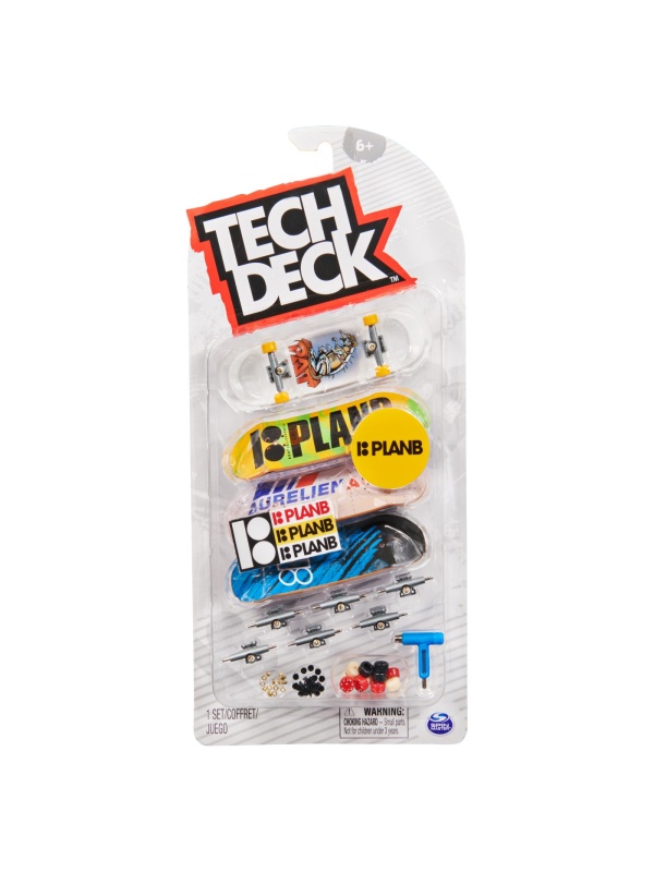 TECH DECK PACHET 4 PIESE FINGERBOARD I: PLANB 9.6CM