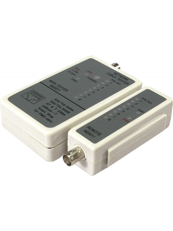 TESTER CABLU RETEA LOGILINK pt. cablu UTP, FTP si coaxial, "WZ0011"