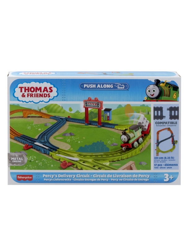 THOMAS SET DE JOACA CU LOCOMOTIVA PUSH ALONG PERCY SI ACCESORII