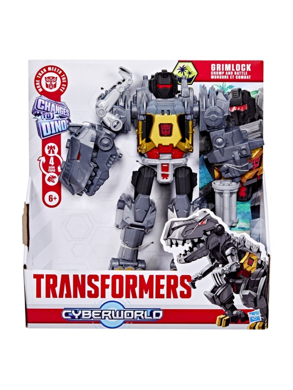 TRANSFORMERS CYBERWORLD ROBOT GRIMLOCK TRANSFORMABIL IN DINOZAUR