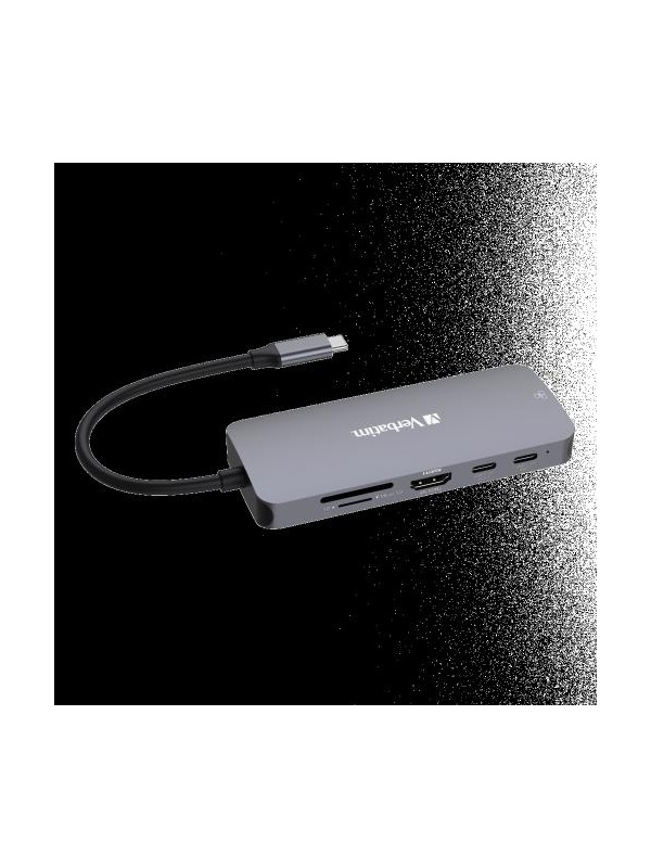 Verbatim USB-C Pro Multiport Hub CMH-09 HDMI | RJ45 | 2 x USB-C® | USB-A 3.2 Gen2 |2 x USB-A 3.2 Gen1 | SD | microSD