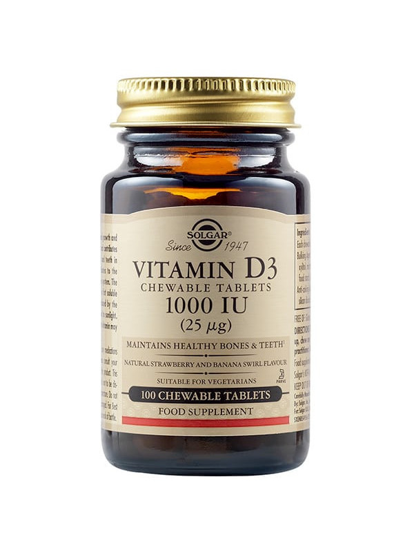 VITAMINA D3 1000IU-25MCG 100CPR MASTICABILE
