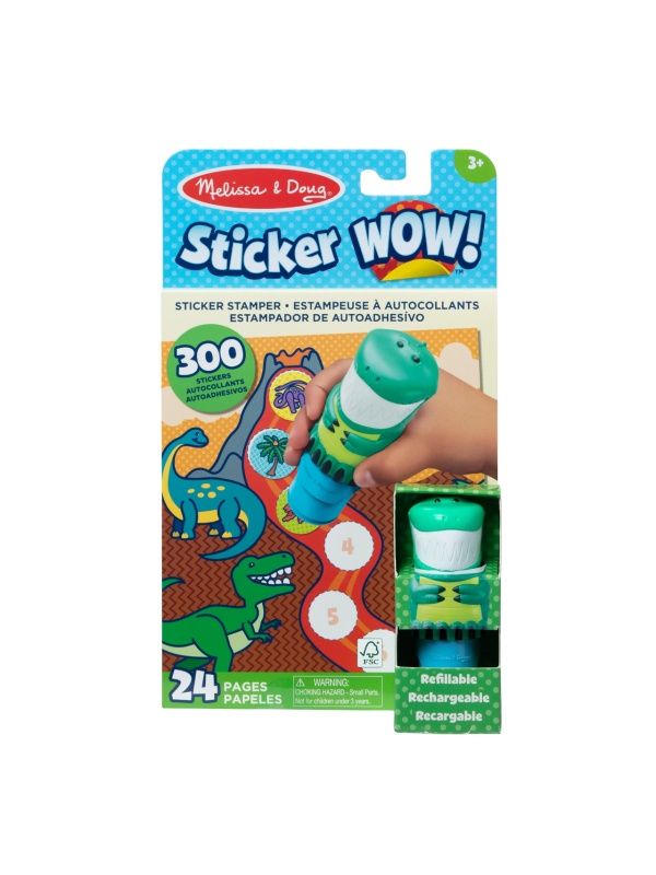 Activitati cu autocolante Sticker WOW Dinozaur