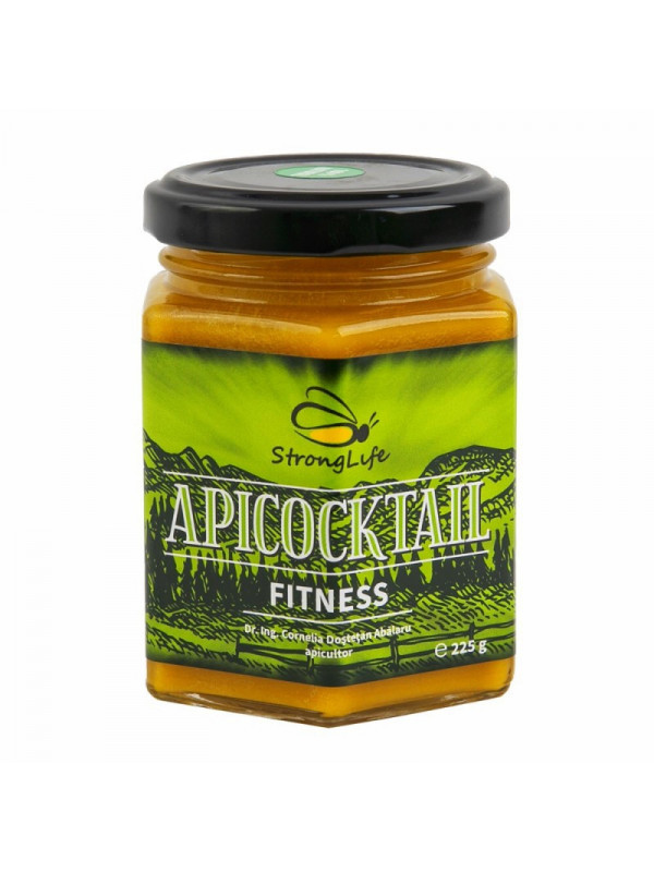 ApiCocktail® FITNESS - mix apicol pentru îmbunatatirea performantelor fizice și mentale by Dr. Ing. Cornelia Dostetan Abalaru apicultor - 225g