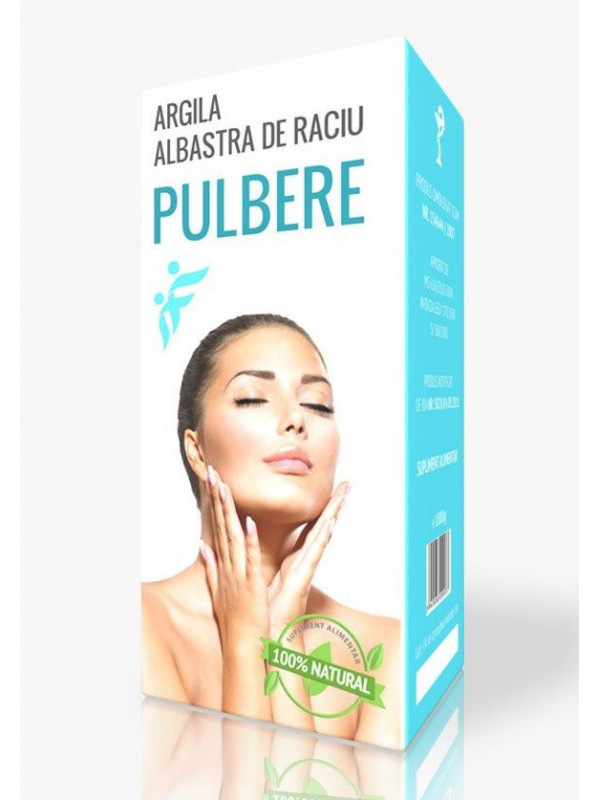 Argila albastra de raciu pulbere 1kg romcos