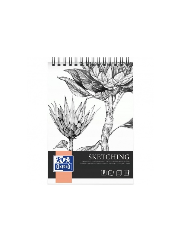 BLOC DESEN OXFORD SKETCHING A3, 50 FILE, 120 G/MP, SPIRA DUBLA, FSCÂ® MIX70%, COLECTIA ARTISTIC