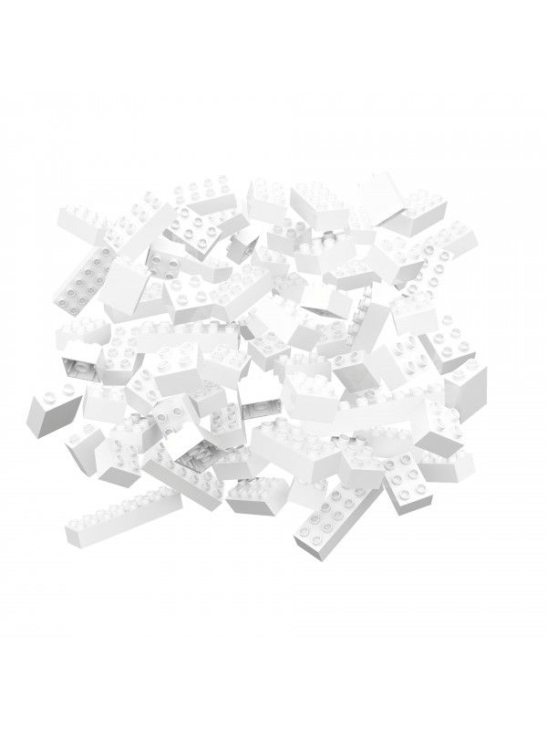 Blocuri de constructie albe Hubelino (60 piese)
