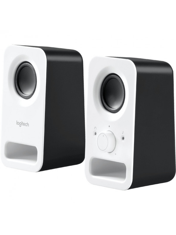 Boxe 2.0 Logitech Z150, 6W RMS, Alb