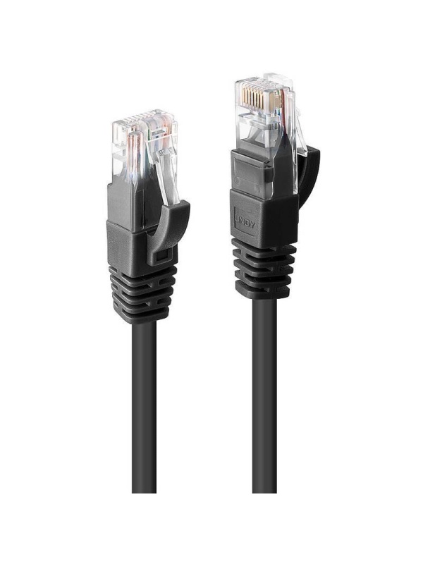 Cablu Lindy 2m Cat.6 U/UTP, Black